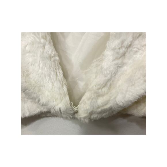 VTG Y2K Wet Seal Womens Faux Fur Bolero Jacket Front Clasp Sz Large 3/4 Sleeves - Picture 5 of 6